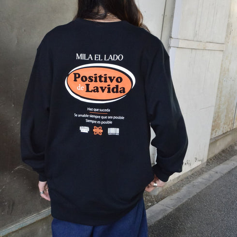 【MODISH GAZE】オーバルロゴ Positivo de Lavida 裏毛スウェット