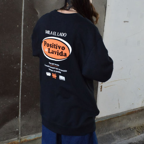 【MODISH GAZE】オーバルロゴ Positivo de Lavida 裏毛スウェット