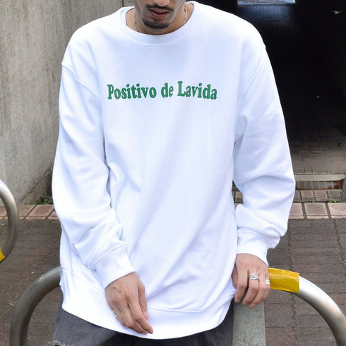 【MODISH GAZE】オーバルロゴ Positivo de Lavida 裏毛スウェット