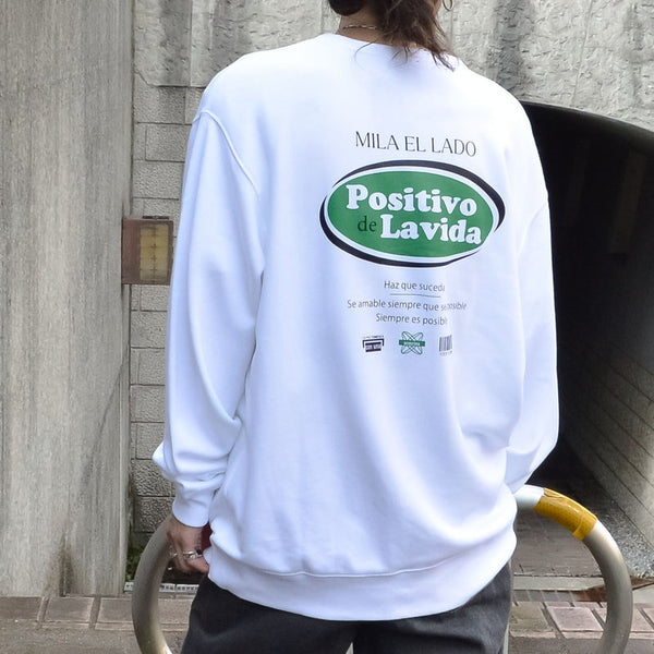 【MODISH GAZE】オーバルロゴ Positivo de Lavida 裏毛スウェット