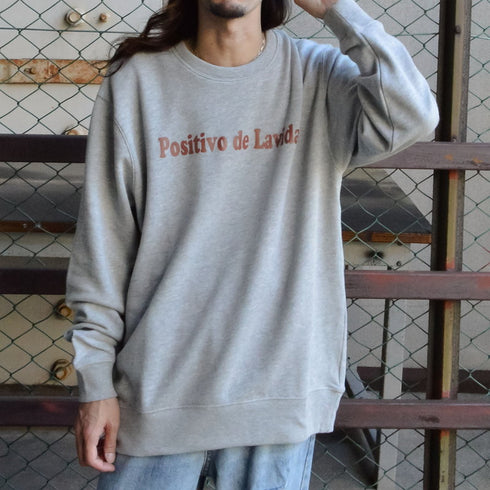 【MODISH GAZE】オーバルロゴ Positivo de Lavida 裏毛スウェット