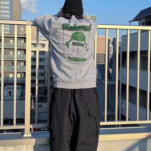 【MODISH GAZE】スモーキングガールRelaxed裏毛トレーナー