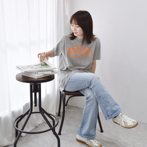 【spiritoso】MICHIGAN カレッジTシャツ