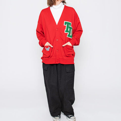 【MODISH GAZE】ワッペンスタイル カーディガン