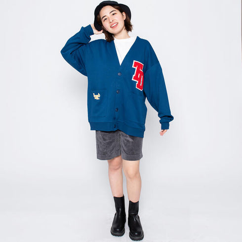 【MODISH GAZE】ワッペンスタイル カーディガン