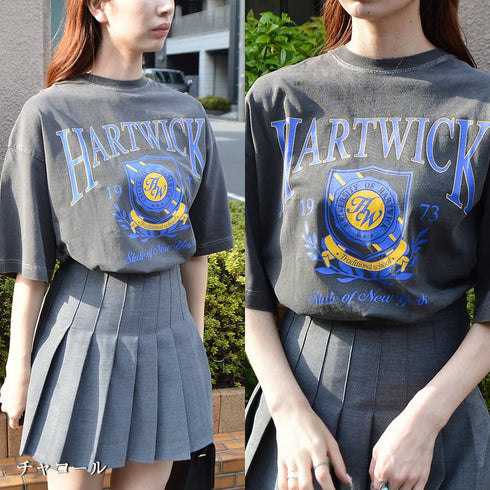 【spiritoso】HARTWICK カレッジロゴTシャツ