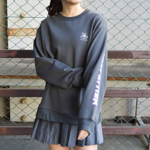 【MODISH GAZE】アニマルワンポイント刺繍スウェット