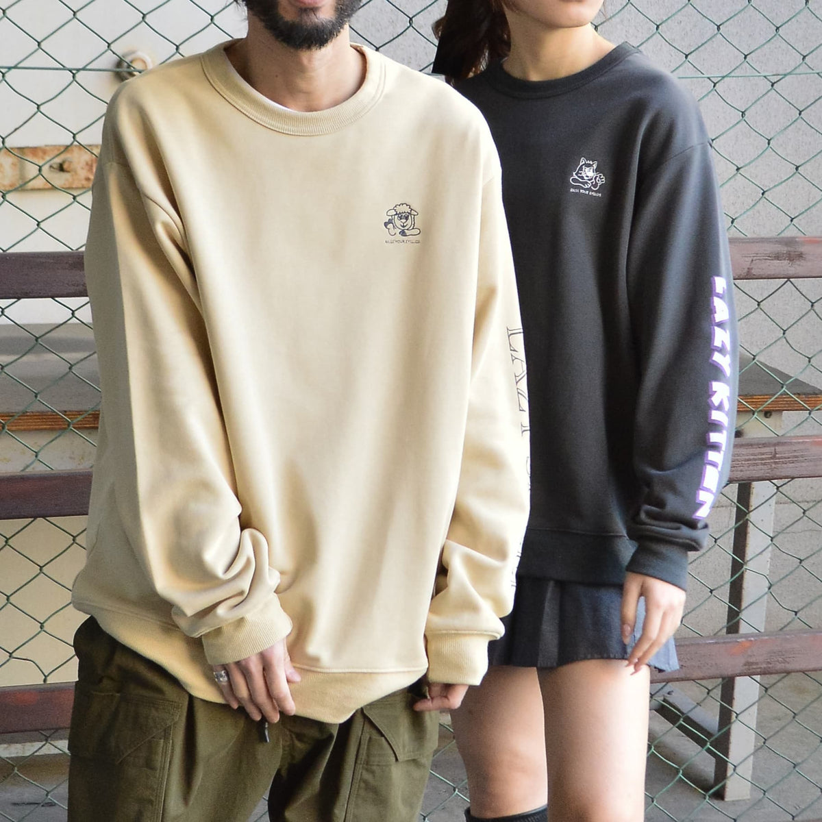 MODISH GAZE】アニマルワンポイント刺繍スウェット – radchamp