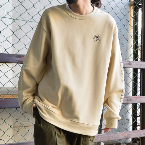 【MODISH GAZE】アニマルワンポイント刺繍スウェット