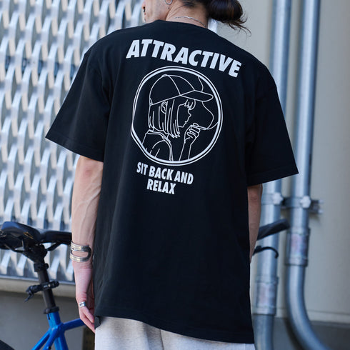 【MODISH GAZE】スモーキングガール SIT BACK AND RELAX半袖Tシャツ