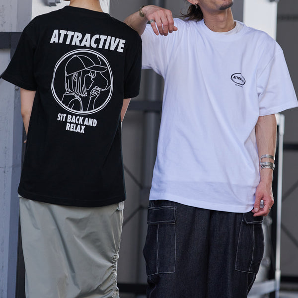 【MODISH GAZE】スモーキングガール SIT BACK AND RELAX半袖Tシャツ
