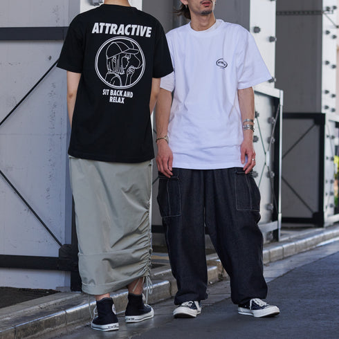 【MODISH GAZE】スモーキングガール SIT BACK AND RELAX半袖Tシャツ