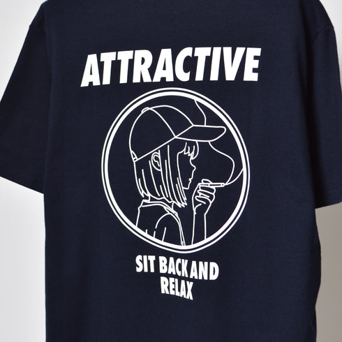 【MODISH GAZE】スモーキングガール SIT BACK AND RELAX半袖Tシャツ