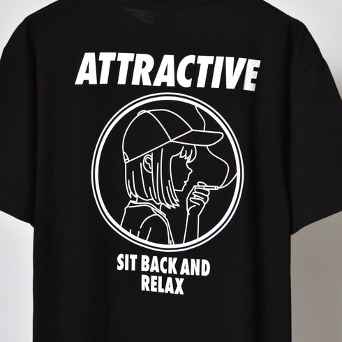 【MODISH GAZE】スモーキングガール SIT BACK AND RELAX半袖Tシャツ