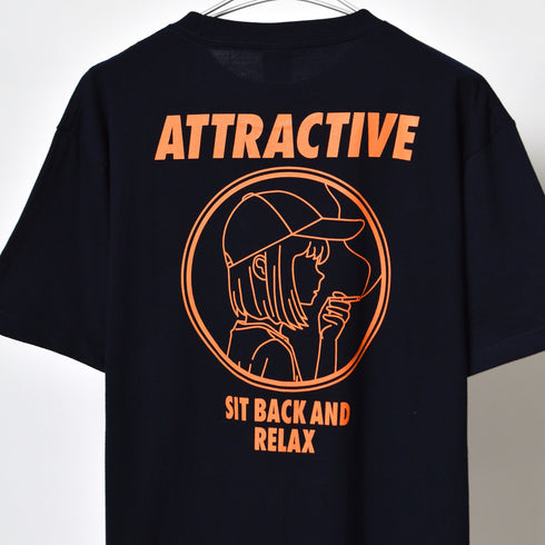 【MODISH GAZE】スモーキングガール SIT BACK AND RELAX半袖Tシャツ