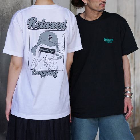 【MODISH GAZE】スモーキングガールRelaxed半袖Tシャツ