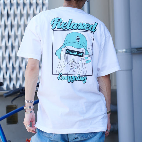 【MODISH GAZE】スモーキングガールRelaxed半袖Tシャツ