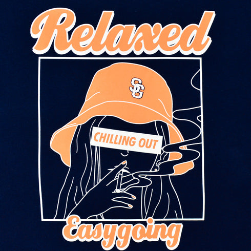 【MODISH GAZE】スモーキングガールRelaxed半袖Tシャツ