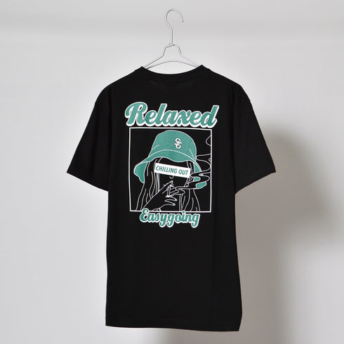 【MODISH GAZE】スモーキングガールRelaxed半袖Tシャツ