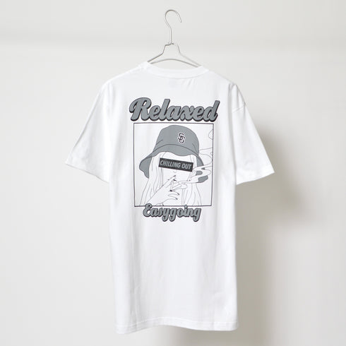 【MODISH GAZE】スモーキングガールRelaxed半袖Tシャツ
