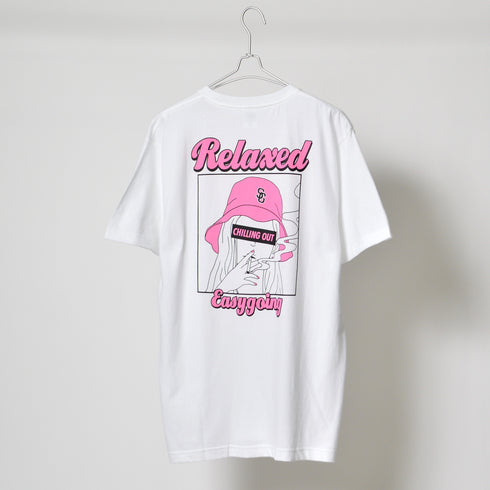 【MODISH GAZE】スモーキングガールRelaxed半袖Tシャツ