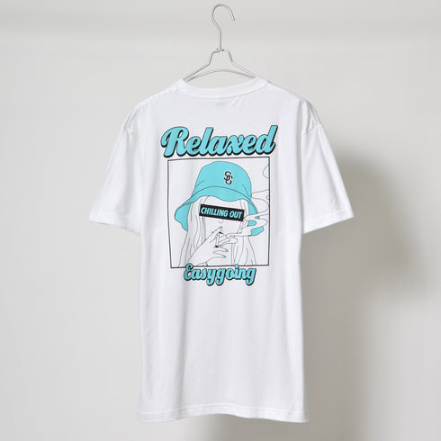 【MODISH GAZE】スモーキングガールRelaxed半袖Tシャツ