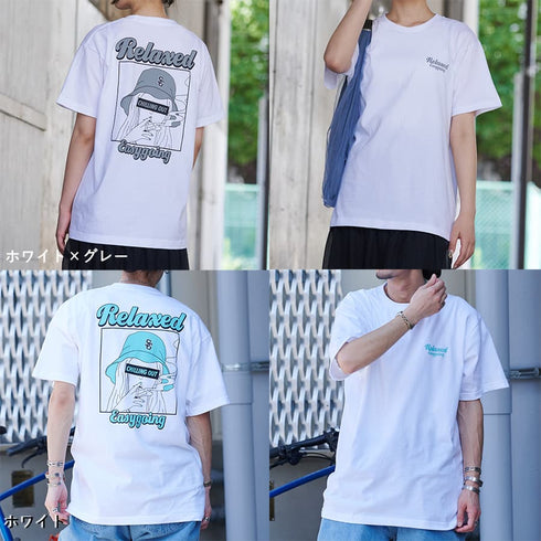 【MODISH GAZE】スモーキングガールRelaxed半袖Tシャツ