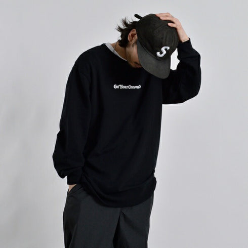 【MODISH GAZE】裏毛スウェット ハートロゴ発泡プリント