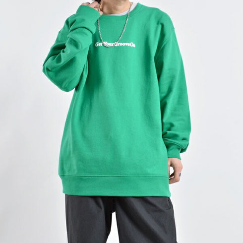 【MODISH GAZE】裏毛スウェット ハートロゴ発泡プリント