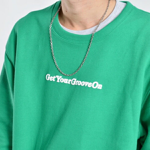 【MODISH GAZE】裏毛スウェット ハートロゴ発泡プリント