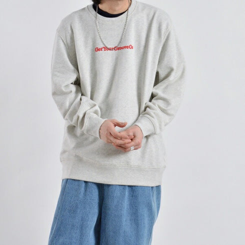 【MODISH GAZE】裏毛スウェット ハートロゴ発泡プリント