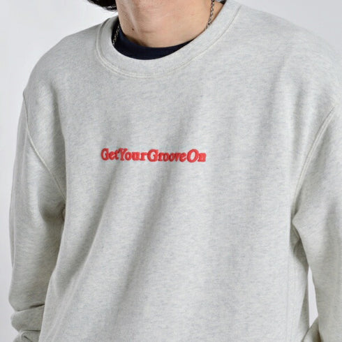 【MODISH GAZE】裏毛スウェット ハートロゴ発泡プリント