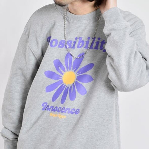 【MODISH GAZE】裏毛スウェット デイジー