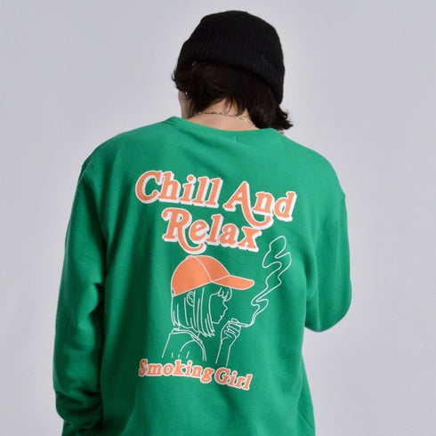 【MODISH GAZE】裏毛スウェット スモーキングガール