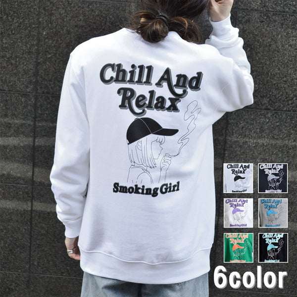 【MODISH GAZE】裏毛スウェット スモーキングガール