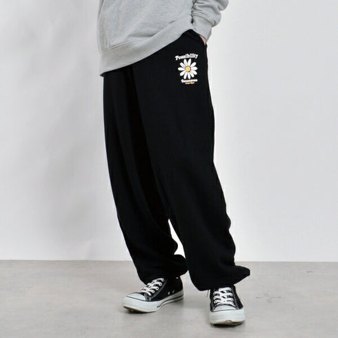 【MODISH GAZE】裏毛スウェットパンツ デイジー