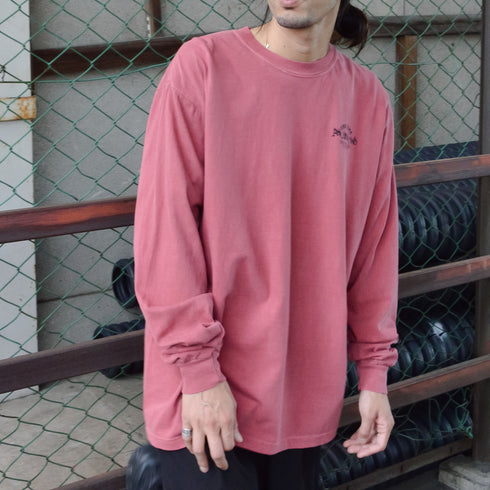 【MODISH GAZE】天竺ピグメント加工バンダナ プリント ロンT