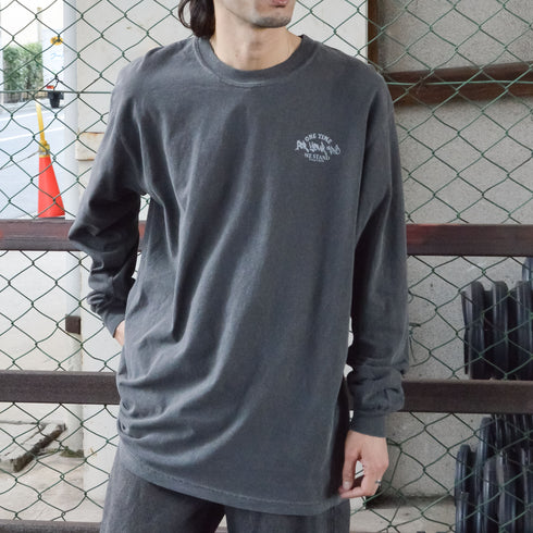 【MODISH GAZE】天竺ピグメント加工バンダナ プリント ロンT