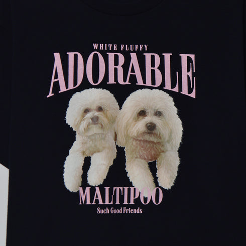 【MODISH GAZE】DOGプリントアニマルTシャツ