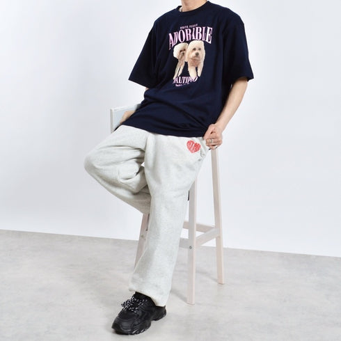 【MODISH GAZE】DOGプリントアニマルTシャツ