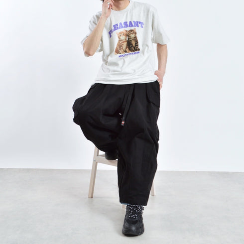 【MODISH GAZE】CATプリントアニマルTシャツ