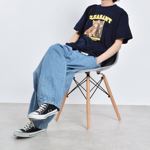 【MODISH GAZE】CATプリントアニマルTシャツ