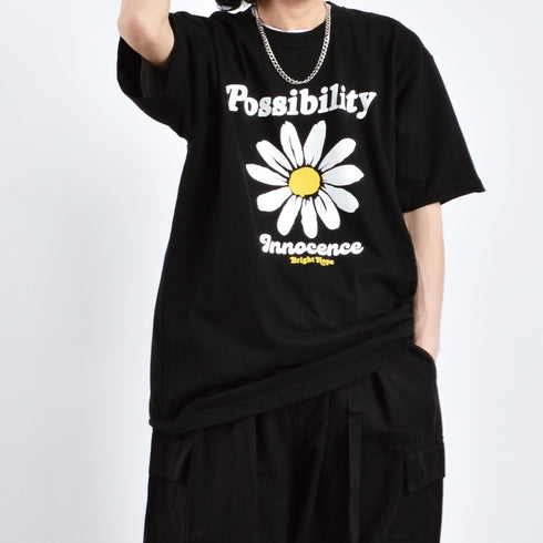 【MODISH GAZE】Possibilityデイジープリント Tシャツ