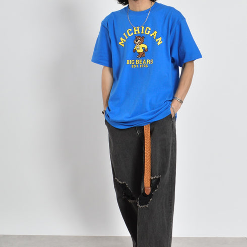 【MODISH GAZE】MICHIGANクマプリントTシャツ