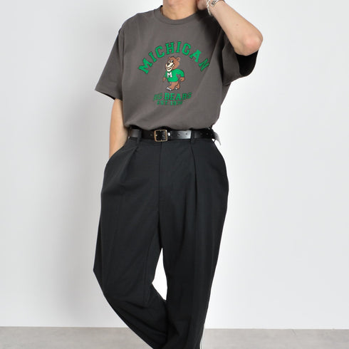 【MODISH GAZE】MICHIGANクマプリントTシャツ