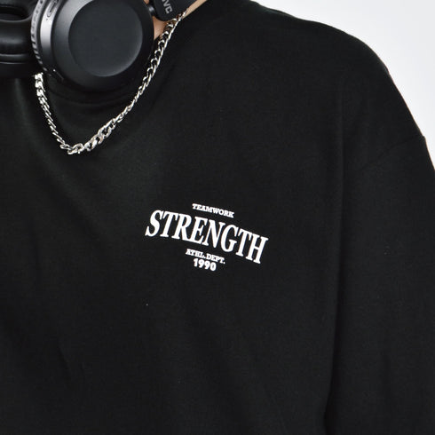 【MODISH GAZE】STRENGTHオーバルロゴTシャツ