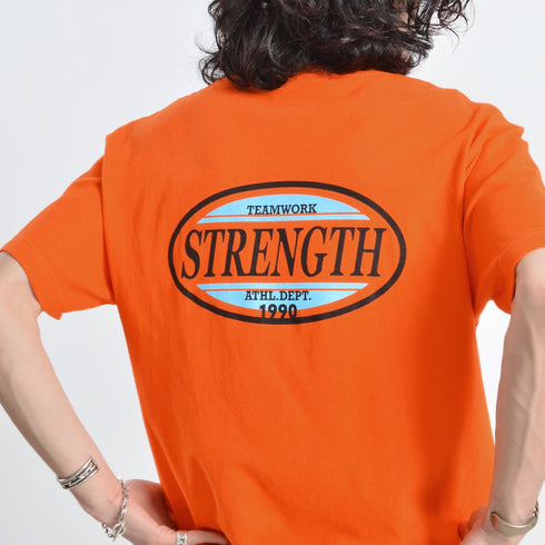 【MODISH GAZE】STRENGTHオーバルロゴTシャツ