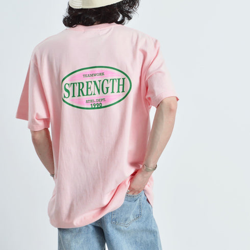 【MODISH GAZE】STRENGTHオーバルロゴTシャツ