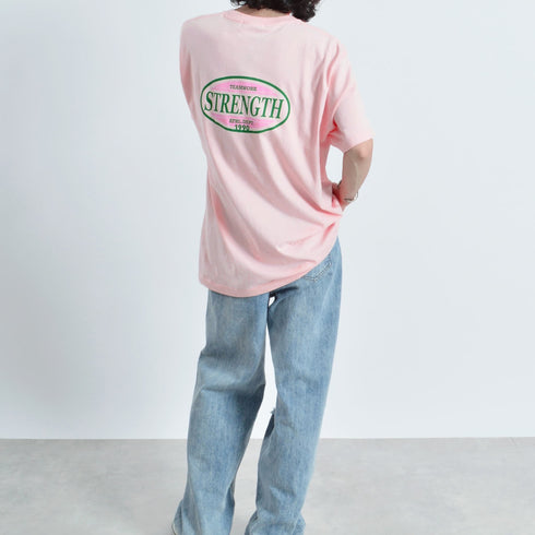 【MODISH GAZE】STRENGTHオーバルロゴTシャツ
