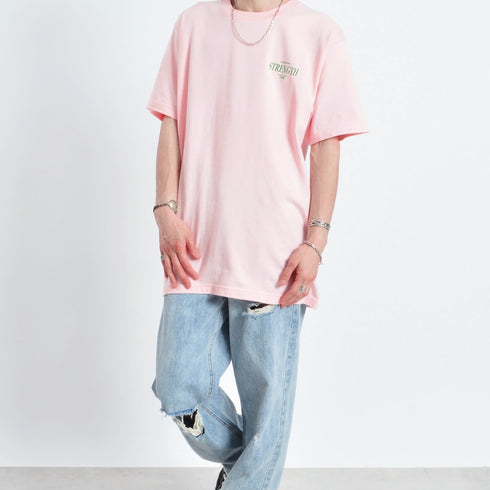 【MODISH GAZE】STRENGTHオーバルロゴTシャツ